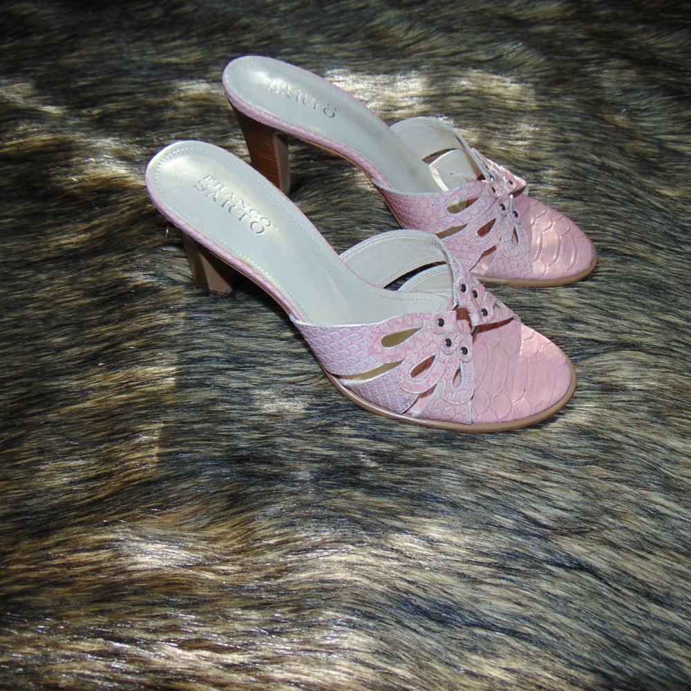 Franco Sarto Open Toe Mules (8.5) - Picture 2 of 8